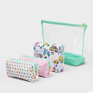 Roller Rabbit x Target Mint Green and Multi-Print Travel Pouch Set